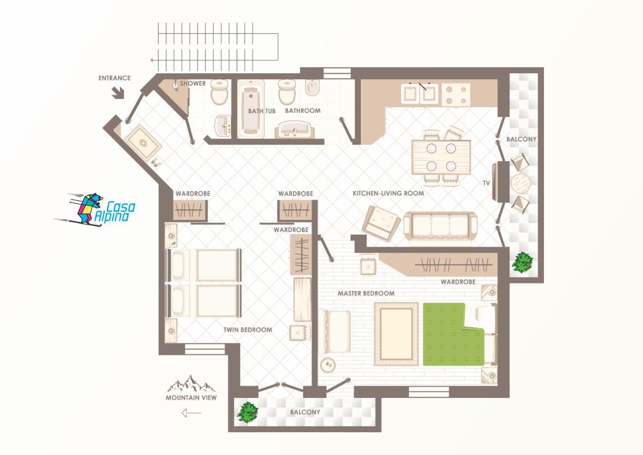 Casa Alpina - Appartamento Aosta Esterno foto